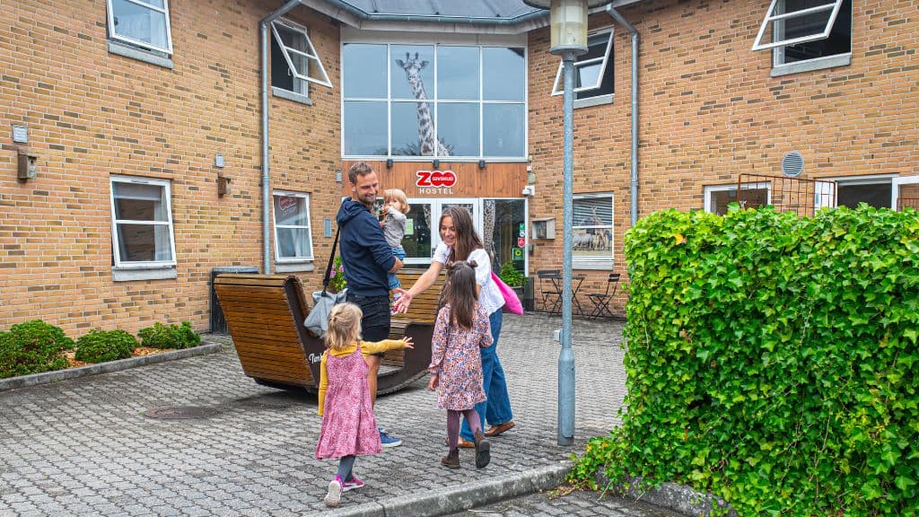 Ankunftsbereich beim GIVSKUD ZOO HOSTEL